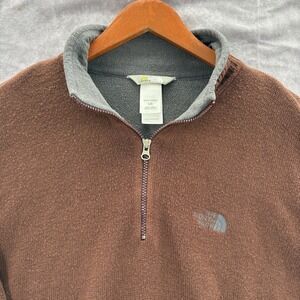 North Face A5 Series Men's Wool Blend Knit 1/4 Zip Pullover Sz L